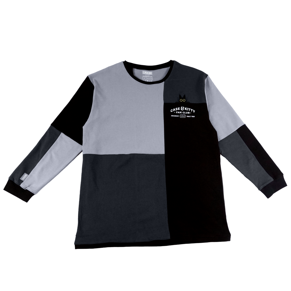 Case & Kitty Fan Club Longsleeve (Black/Grey)